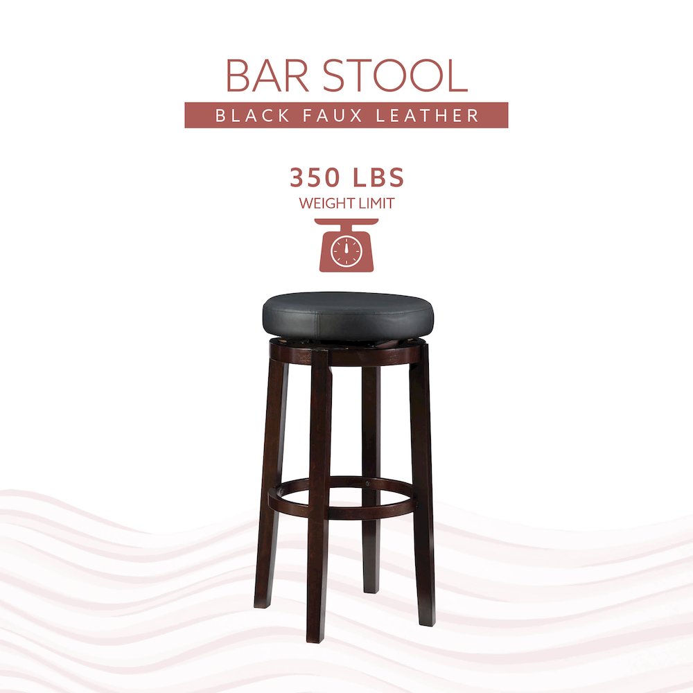 Maya Black 29 Inches Bar Stool. Picture 13