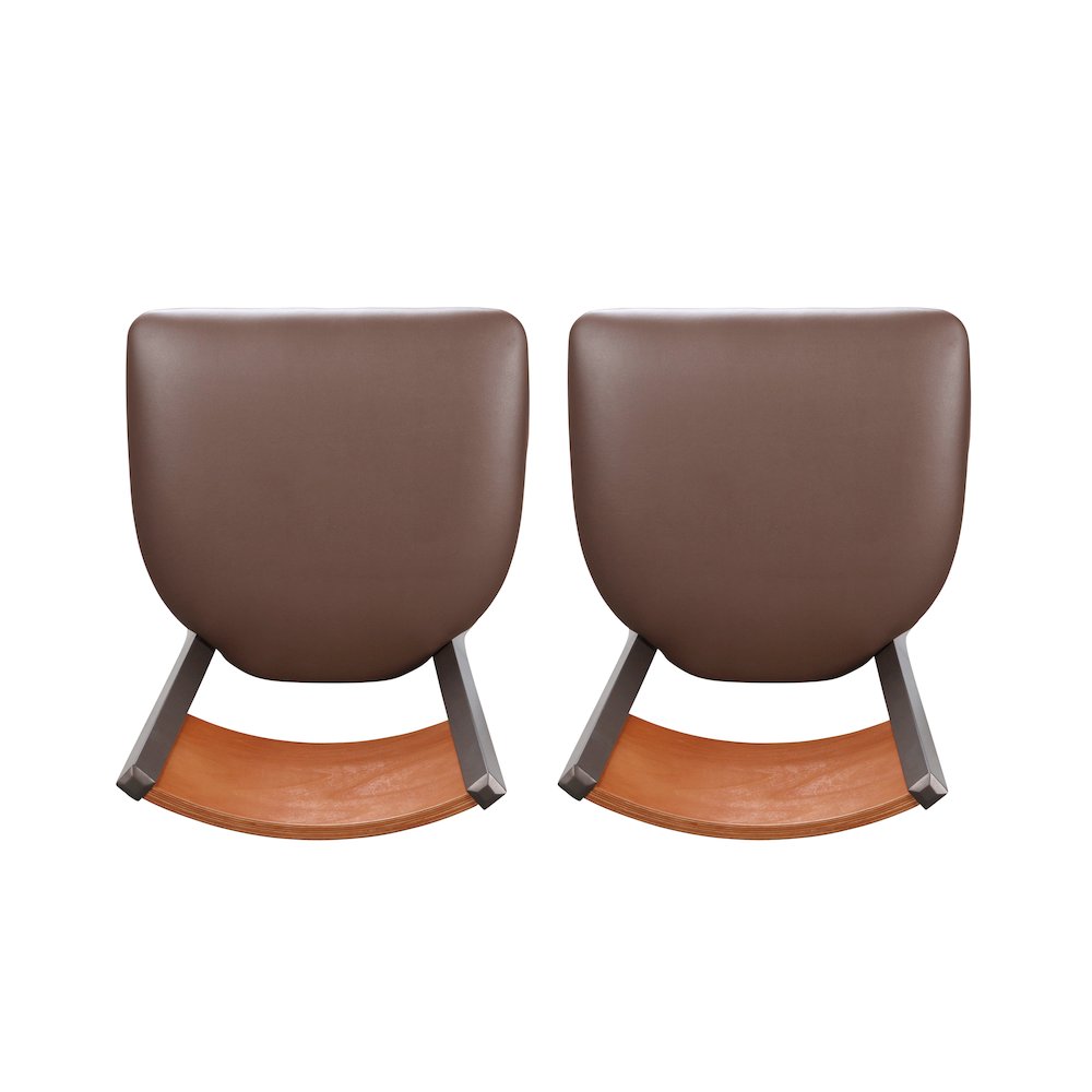 Elmer Side Chair Brown Set Of 2. Picture 6