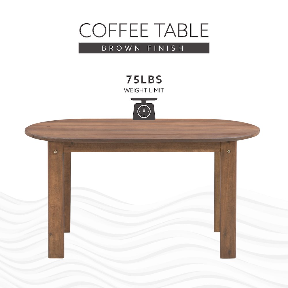 Adirondack Acorn Coffee Table. Picture 13