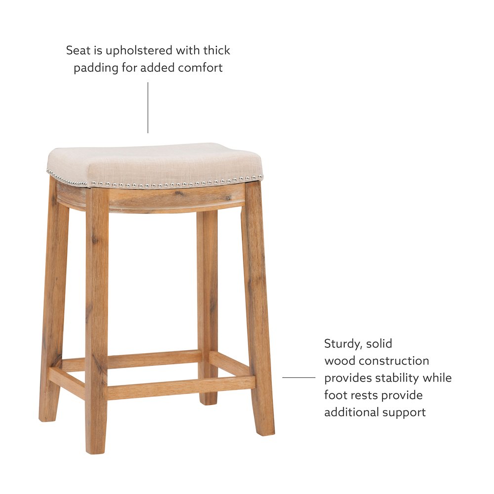 Claridge Acacia Counter Stool. Picture 9