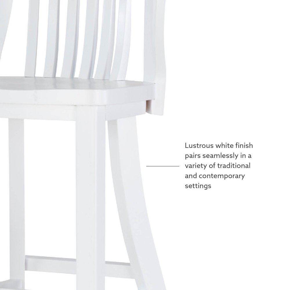 Maylen Barstool White Set Of 2. Picture 13