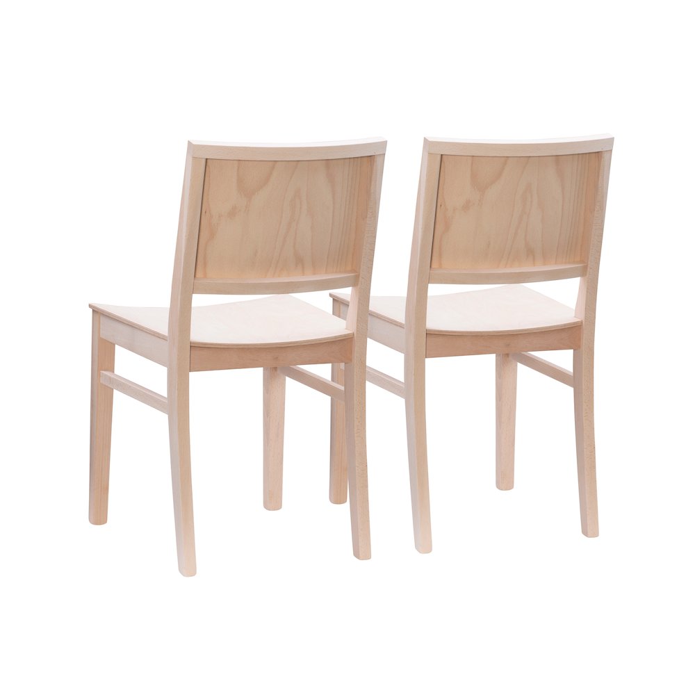Devin Side Chair Unfinished- Set Of Two. Picture 9