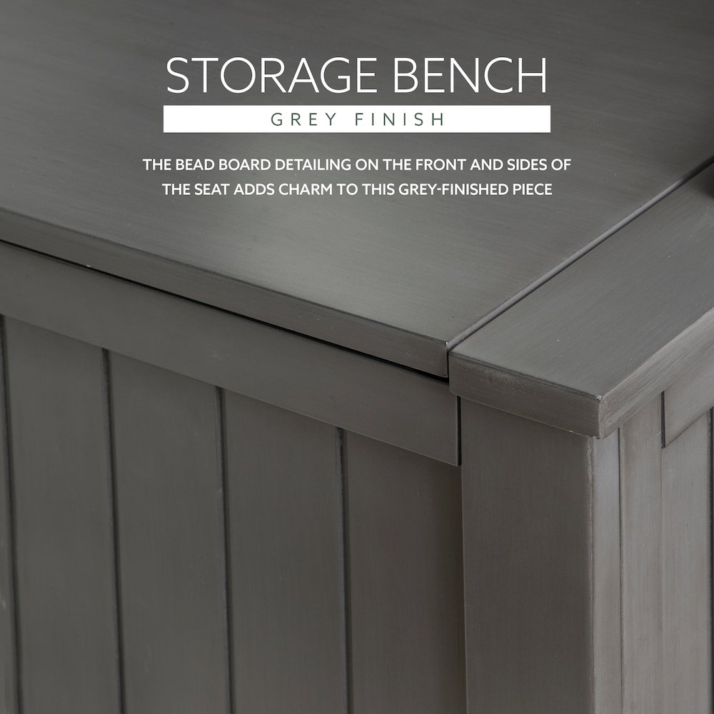 Elliana Storage Bench Grey. Picture 14