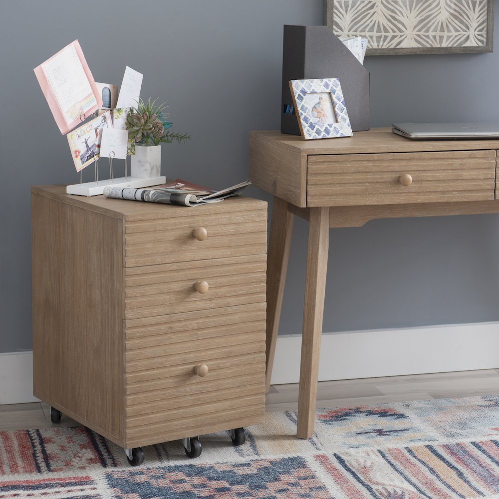 Ripples File Cabinet Natural. Picture 2