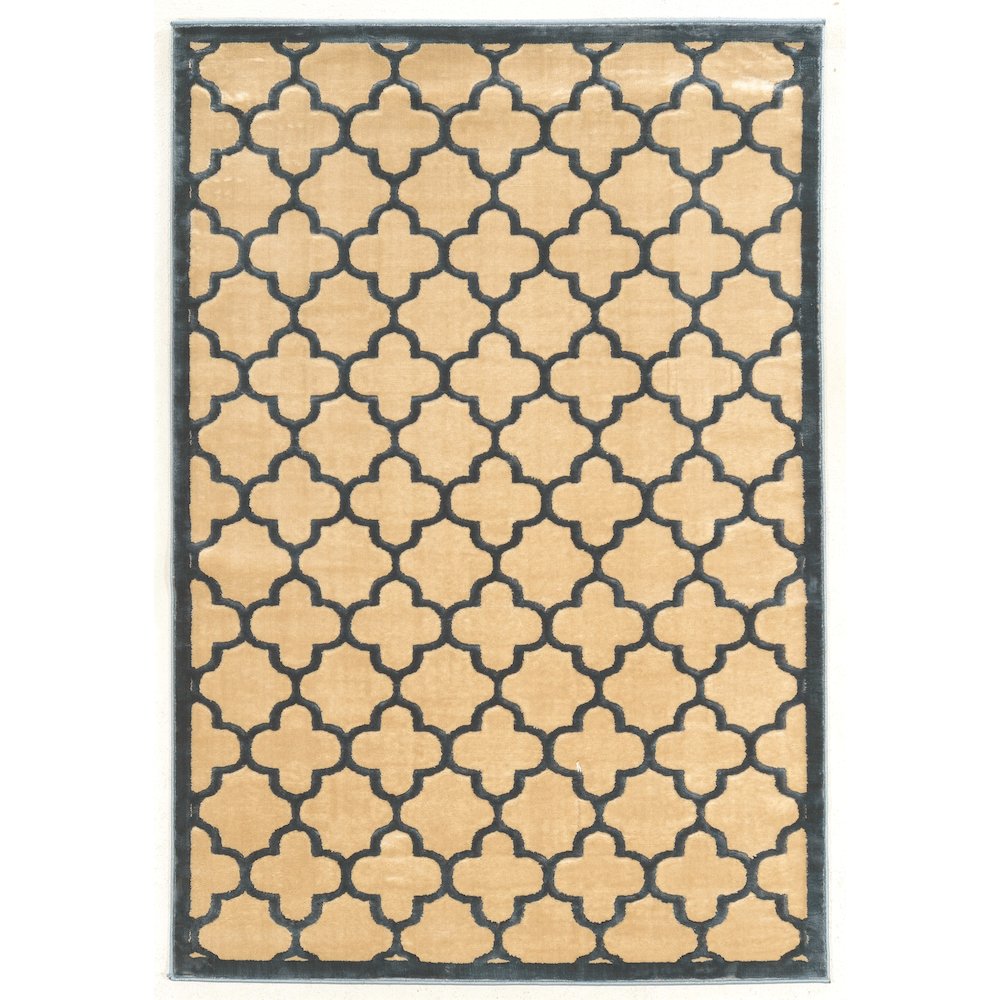Platinum Trellis 2 Blue Cream Rug. Picture 1