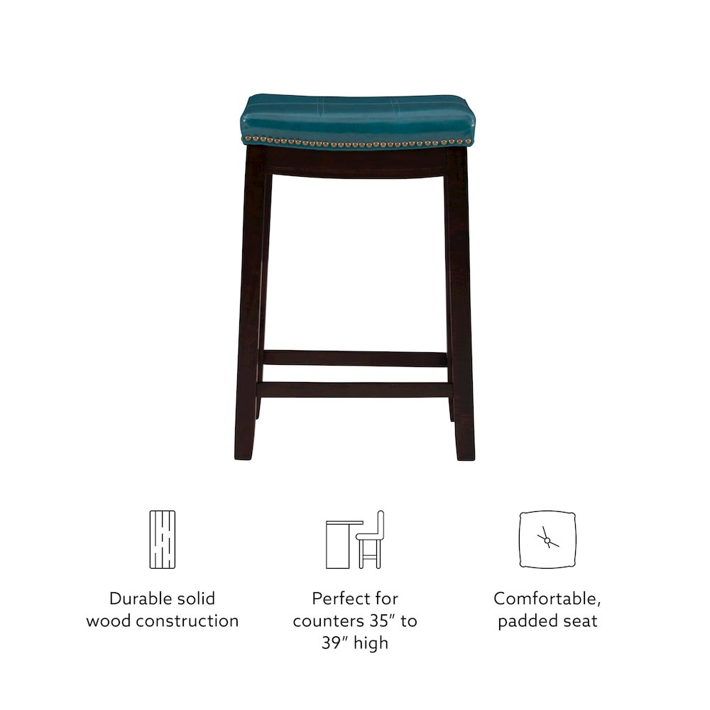 Claridge Blue Counter Stool. Picture 13