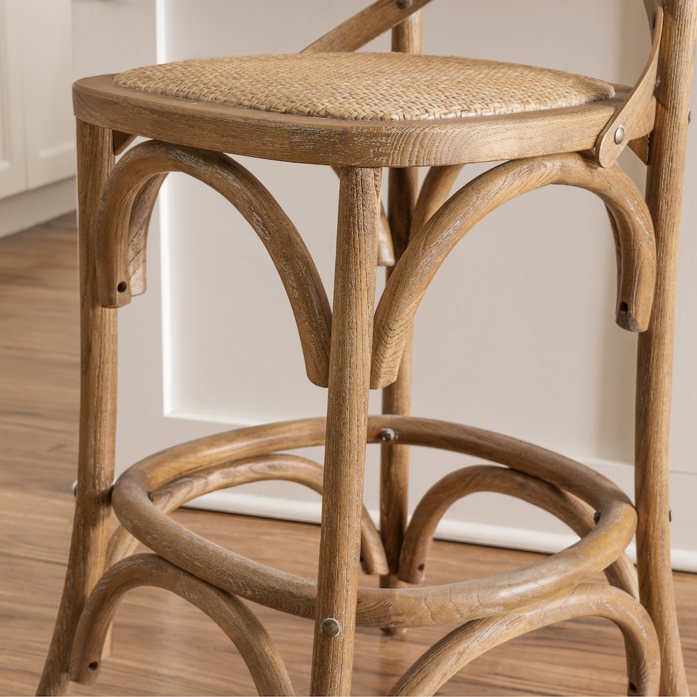 Roxy 24.5 In Gray Wash Counter Stool. Picture 5