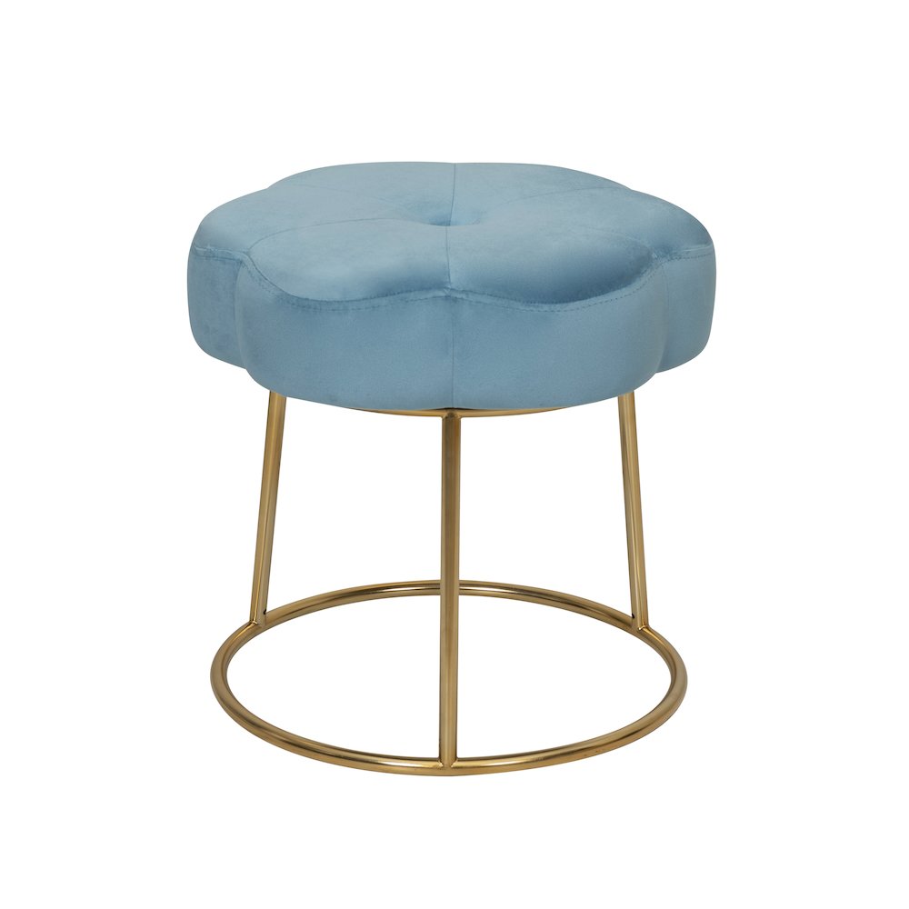 Seraphina Accent Vanity Stool, Blue. Picture 6