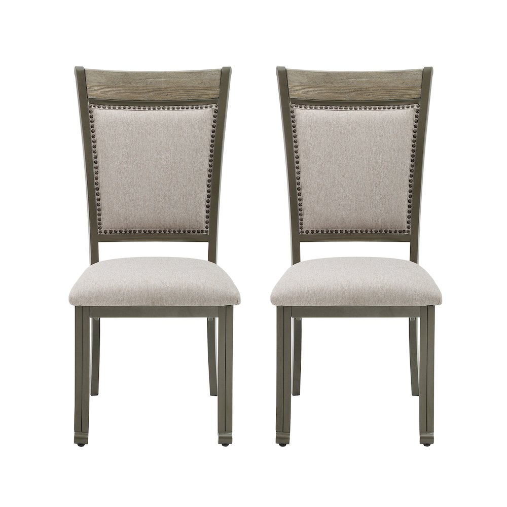 Franklin Dining Side Chair Pewter 2 Pack. Picture 2