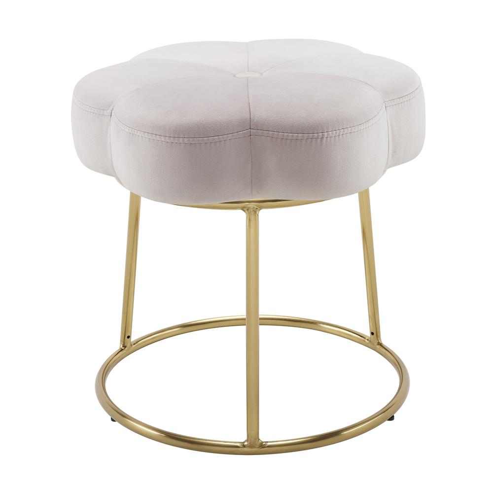 Seraphina Accent Vanity Stool, Pink. Picture 4