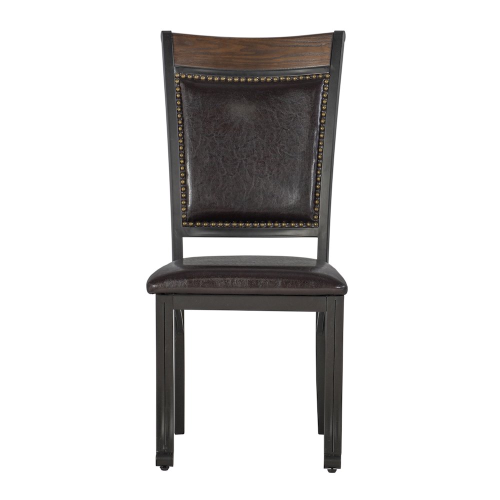 Franklin 5 Piece Dining Group, Dark Brown. Picture 3