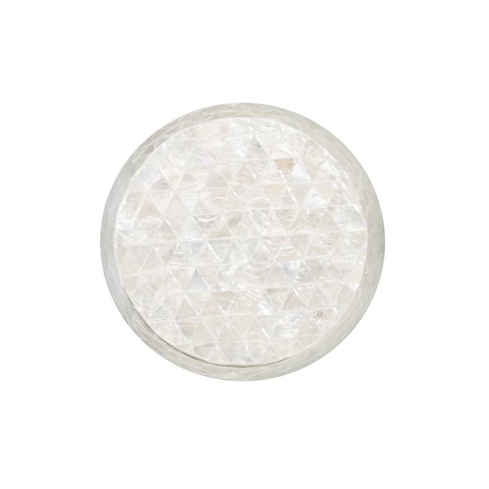Prianna Ombre Capiz Mosaic Drum Table. Picture 4