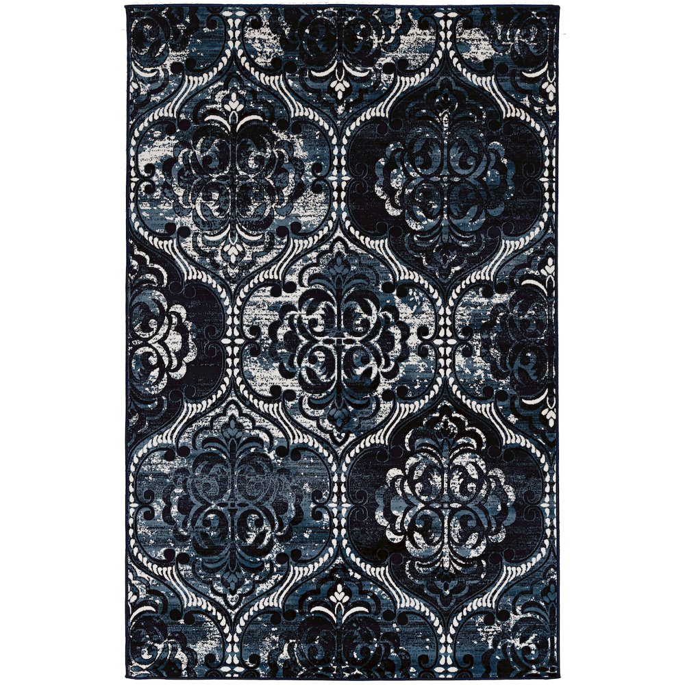 Vintage Collection  K Arthur  Navy 2x3 Rug. Picture 1