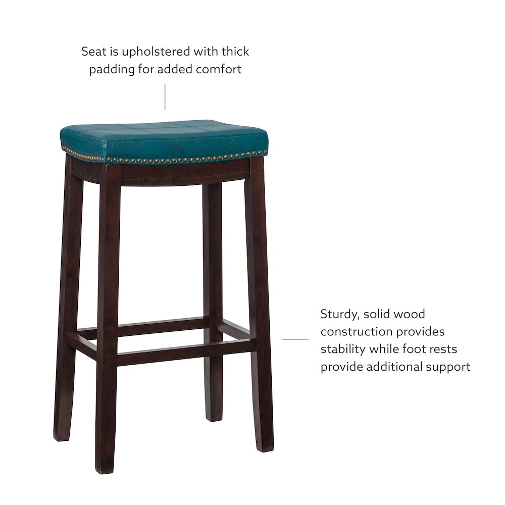 Claridge Blue Barstool. Picture 9