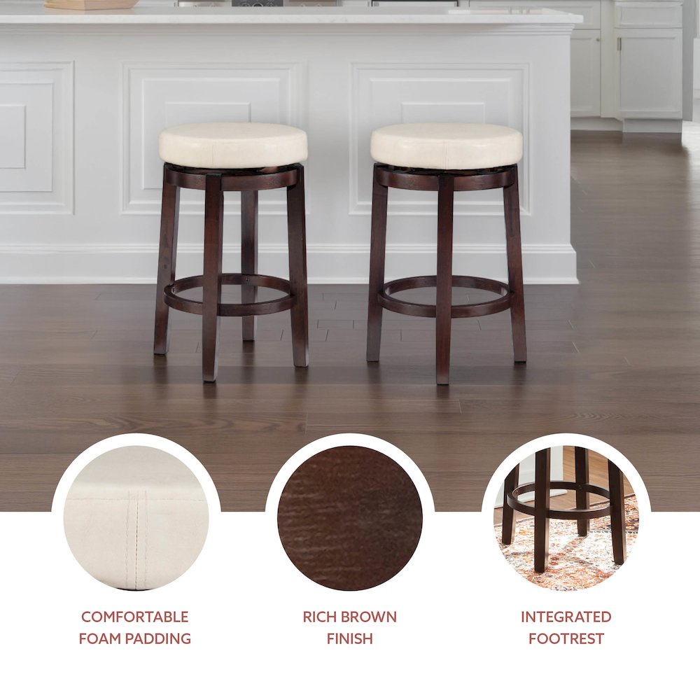 Maya Rice 24 Inches Counter Stool. Picture 10