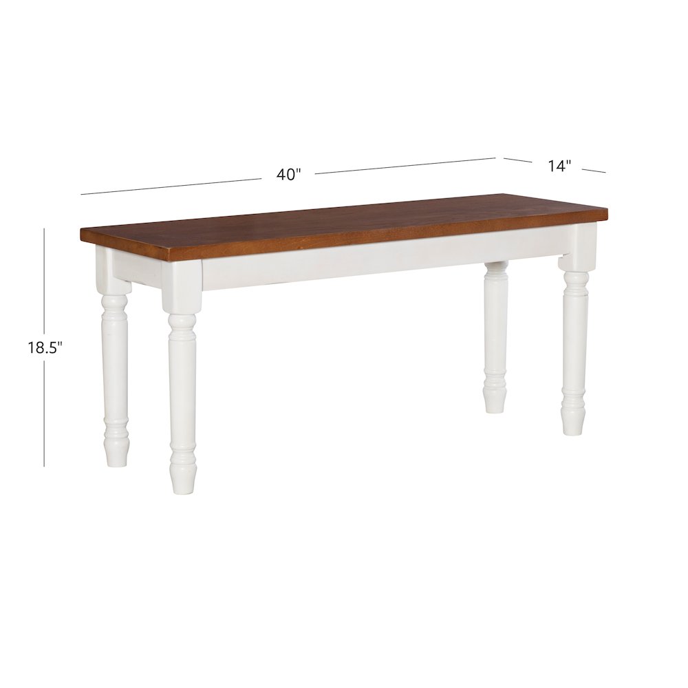 Willow Brown Bench. Picture 7