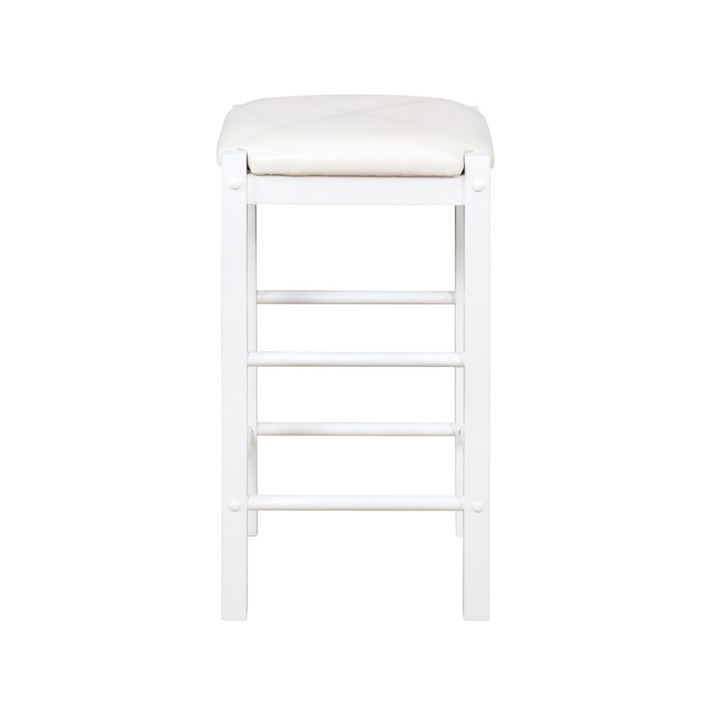 Lancer 3 Piece Tavern Set, White Faux Marble. Picture 5