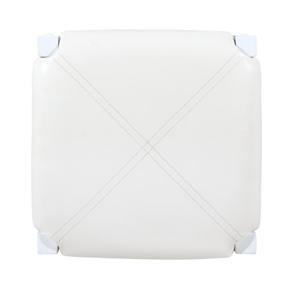 Lancer 3 Piece Tavern Set, White Faux Marble. Picture 8