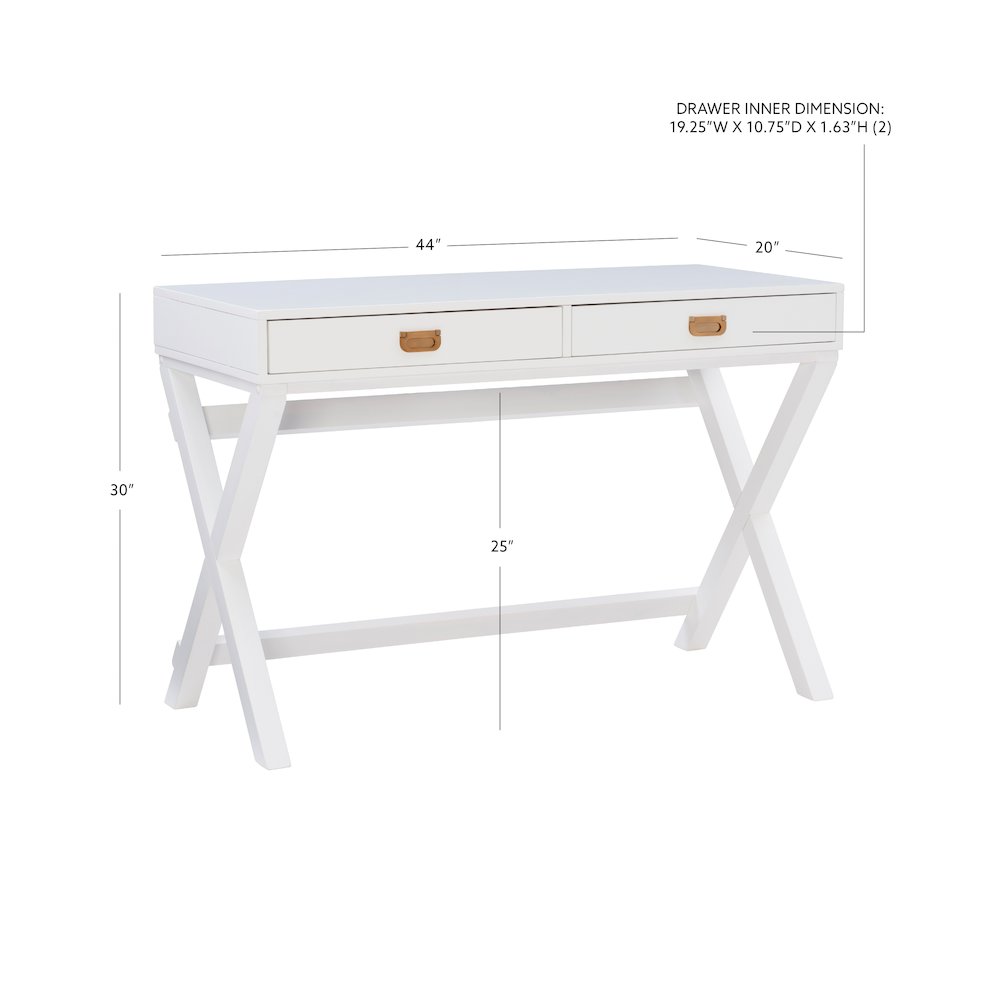 Peggy White Writing Desk. Picture 13