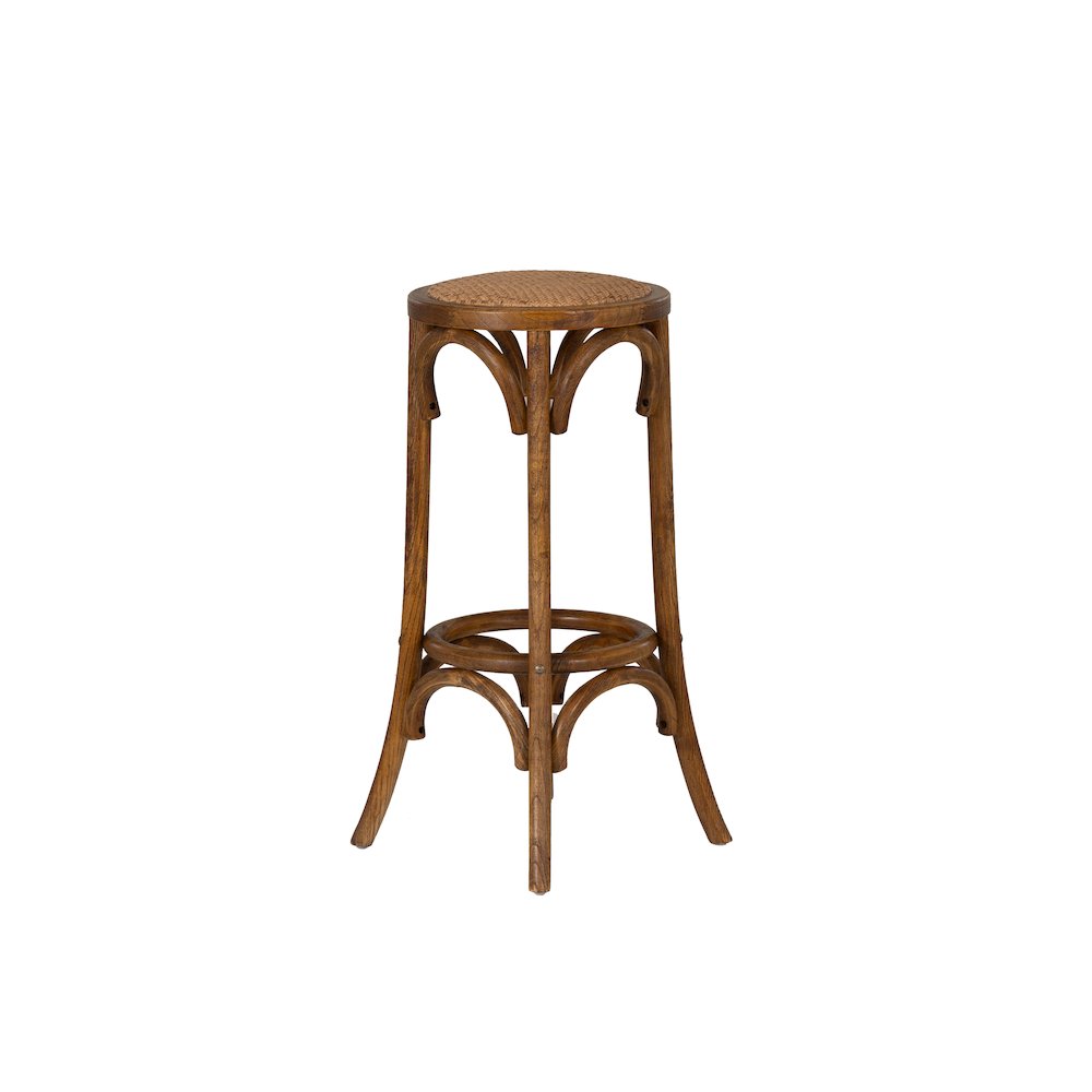 Rae Walnut Backless Bar Stool. Picture 5