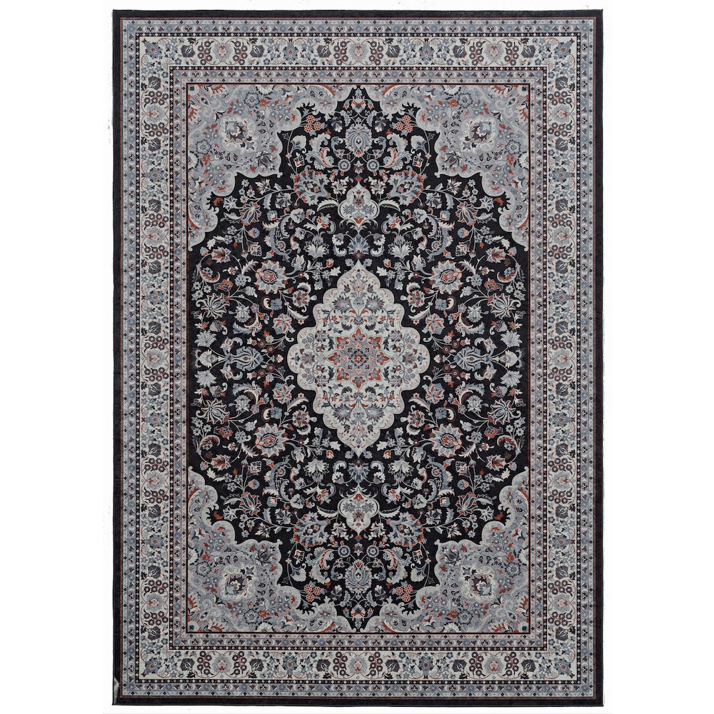 Emerald Barton Black & Cream 5x7, Rug. Picture 1