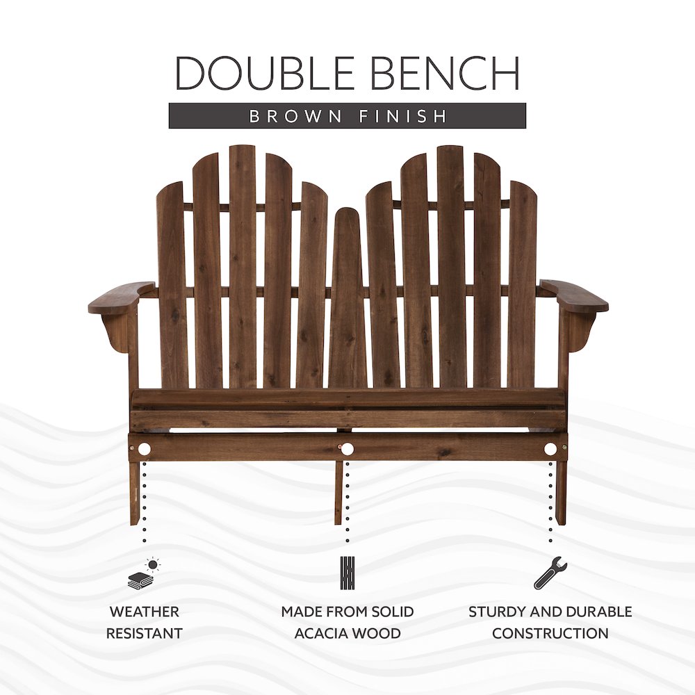 Adirondack Double Bench. Picture 13