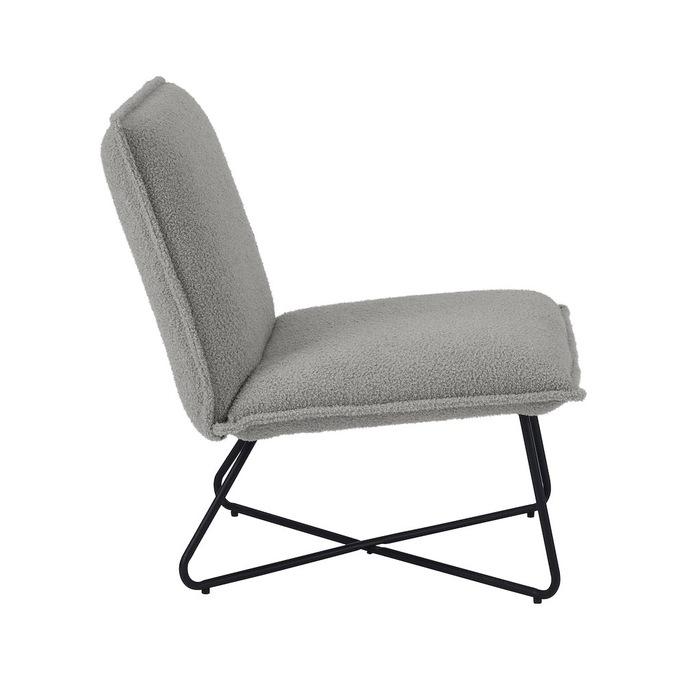 Kelvin Sherpa Grey Chair. Picture 6