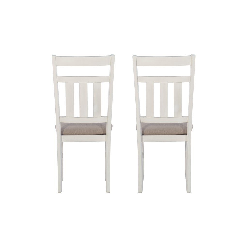 Turino Distressed White Side Chair. Picture 6