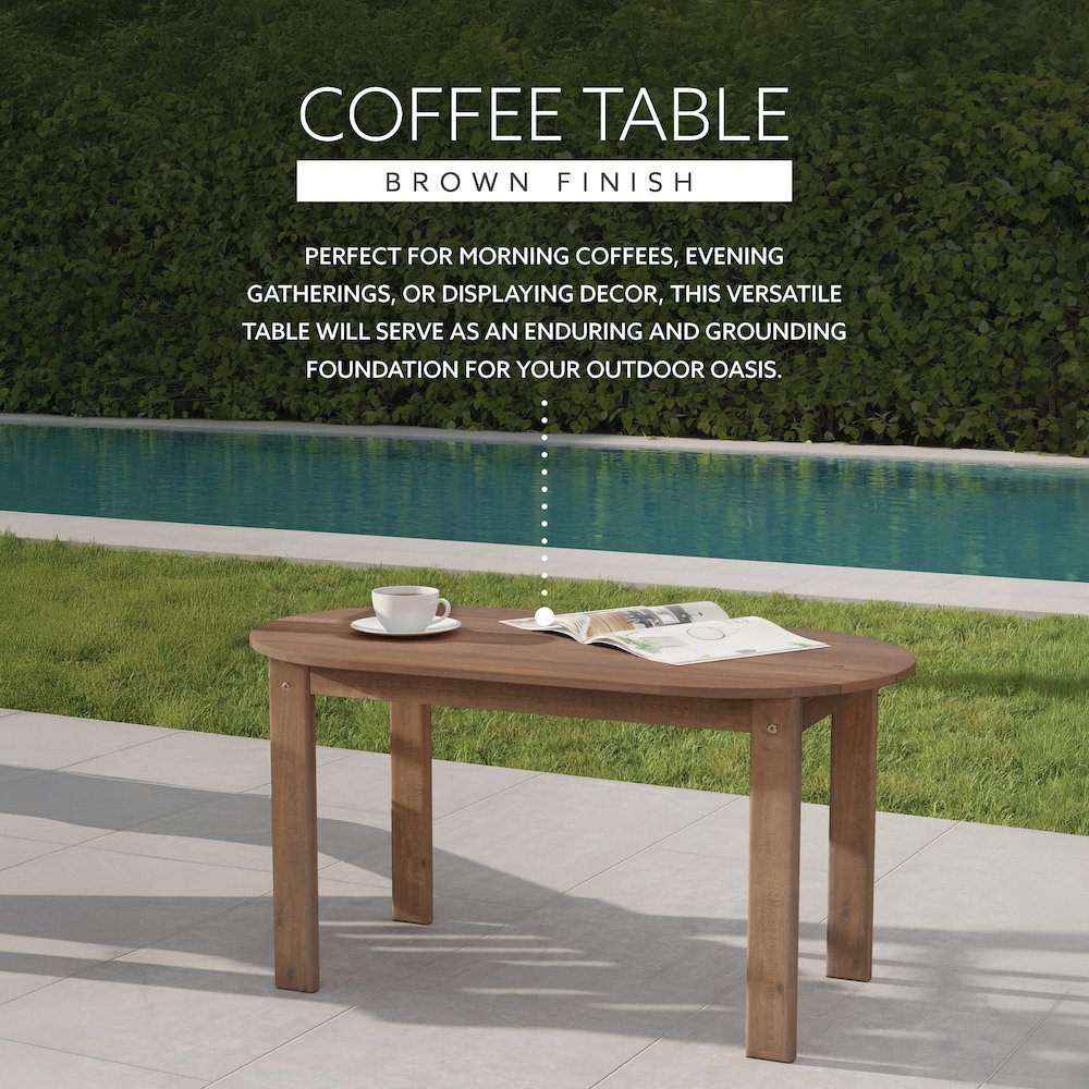 Adirondack Acorn Coffee Table. Picture 9