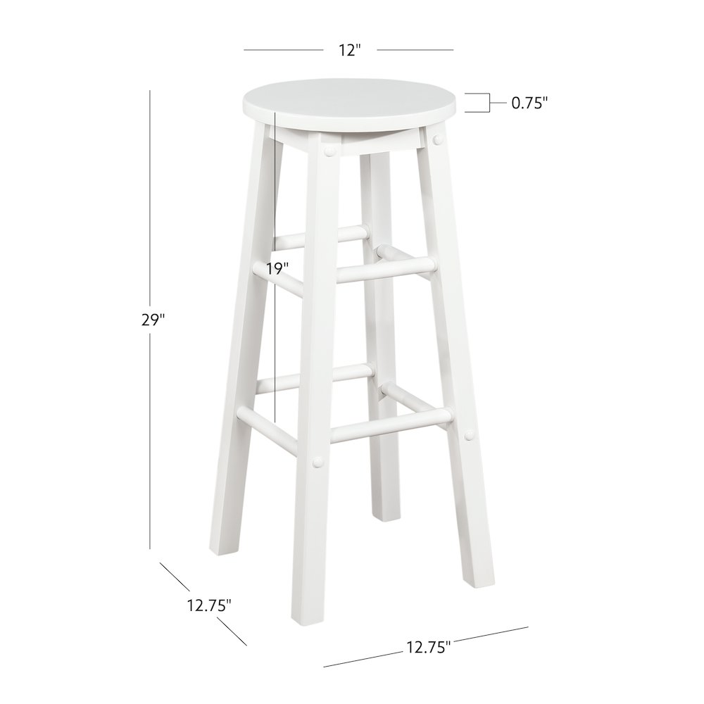 29 Inches Barstool White. Picture 9