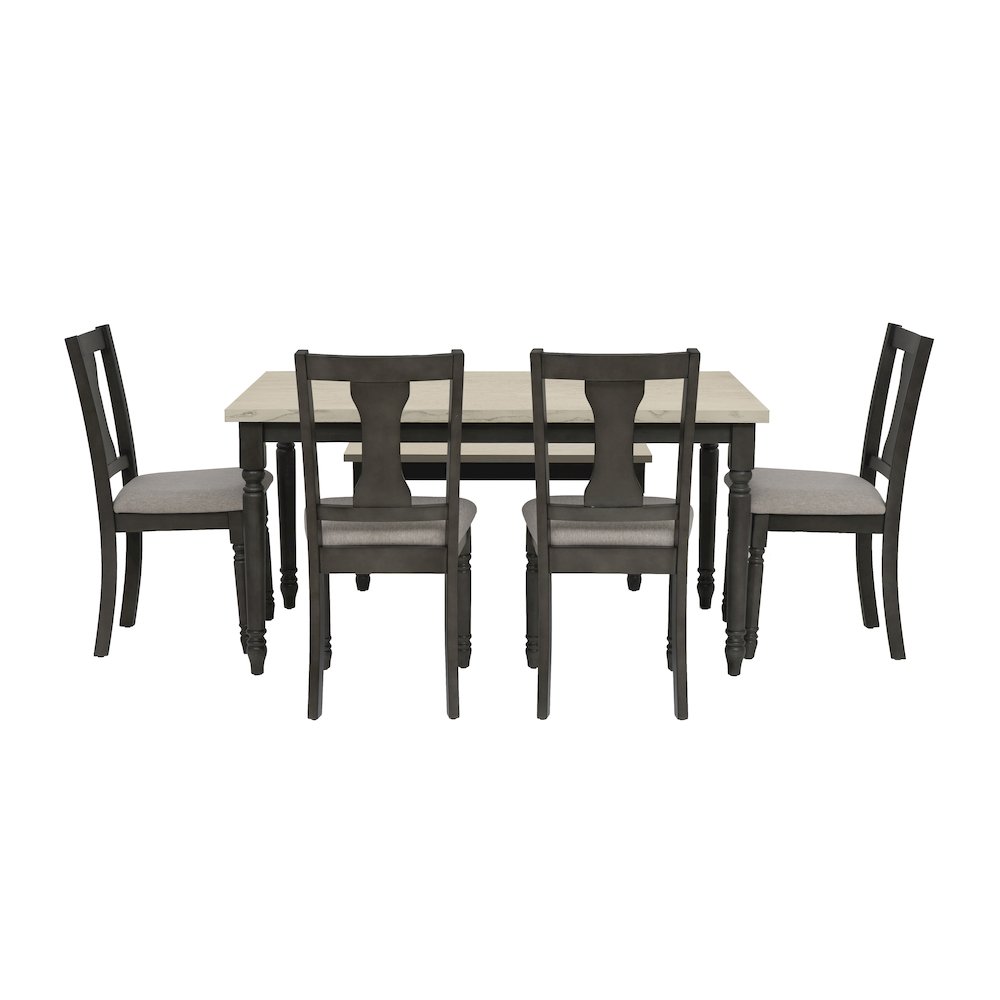 Willow 6 PC Grey Dining Set. Picture 9