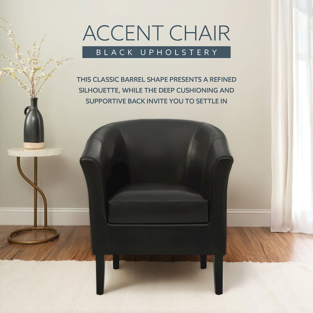 Simon Black Club Chair. Picture 7