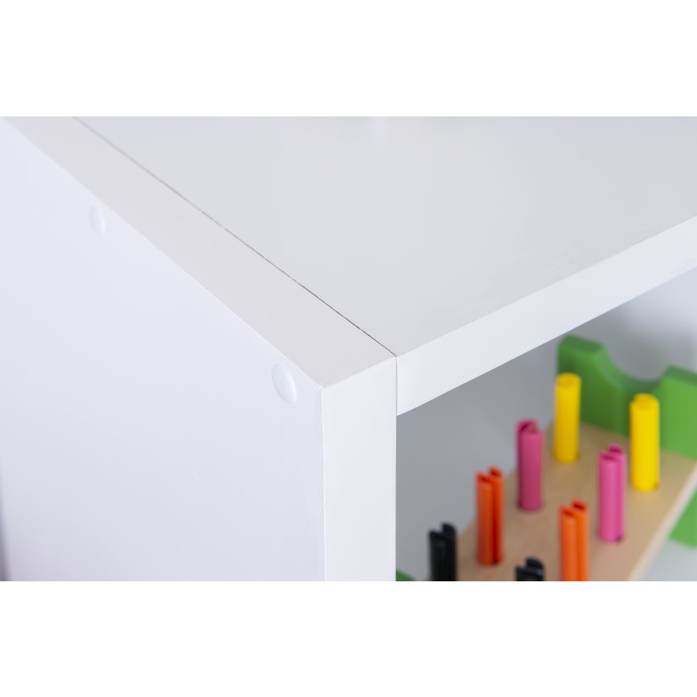 Galli 6 Cubby Storage Cabinet White. Picture 4