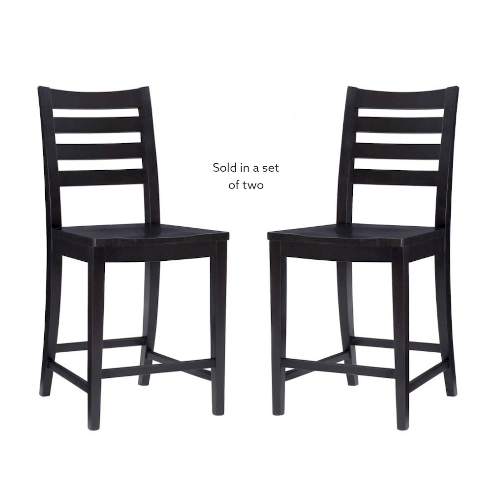 Flynn Counter Stool Black Set Of 2. Picture 10