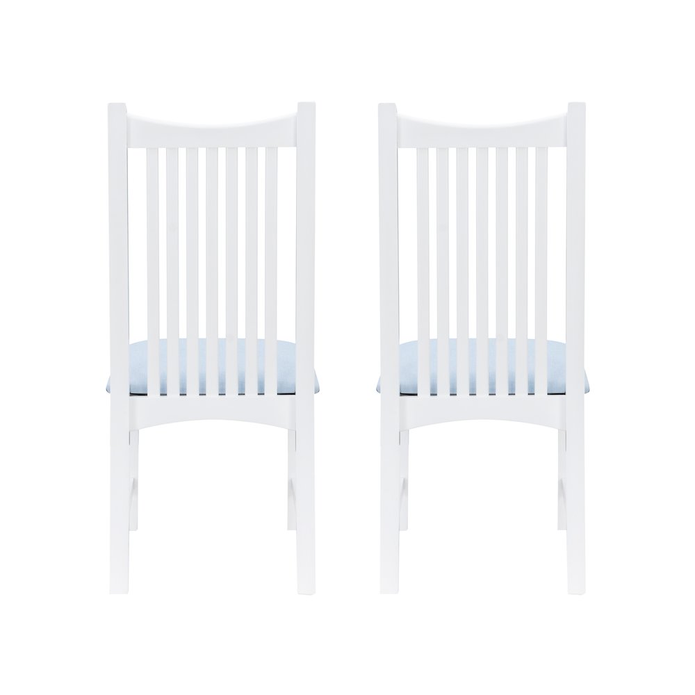 Bonnie Upholstered  Side Chair White Set Of 2. Picture 8