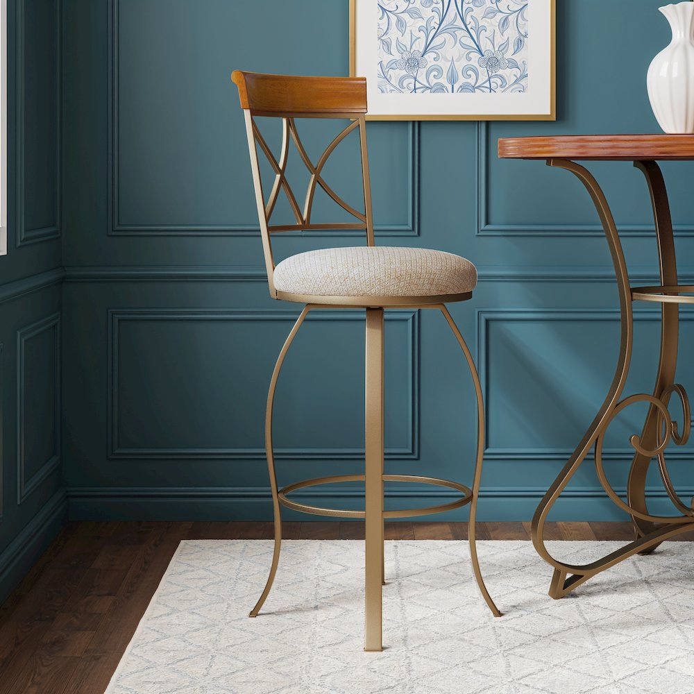Hamilton Swivel Bar Stool. Picture 3
