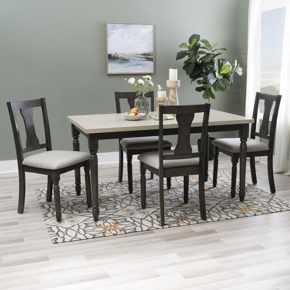 Willow Grey 5 Piece Set. Picture 2