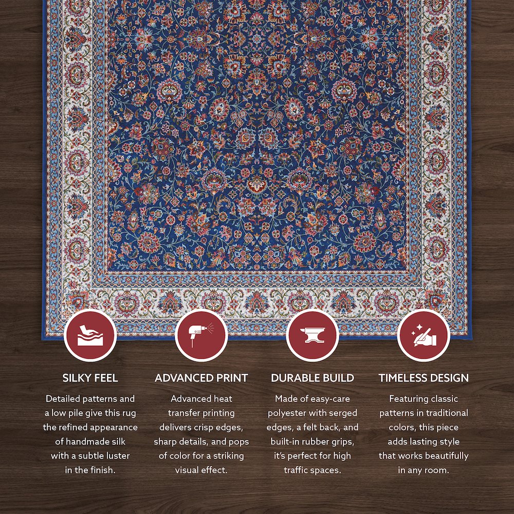 Emerald Ritchie Blue & Ivory 2.2x3.2, Rug. Picture 2