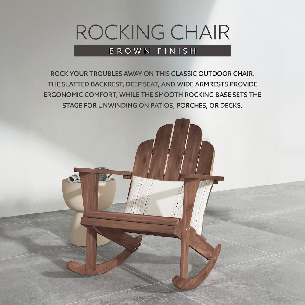 Acorn Adirondack Rocker. Picture 10