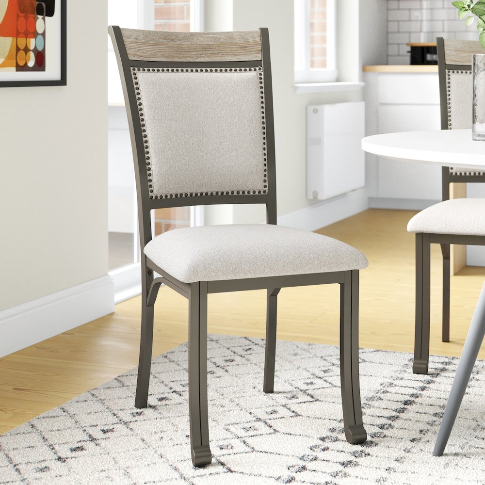 Franklin Dining Side Chair Pewter 2 Pack. Picture 3