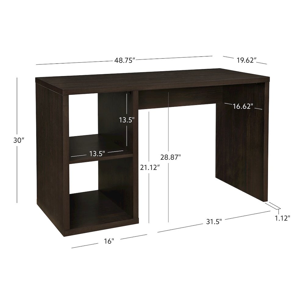 Galli 2 Cube Desk Espresso. Picture 16