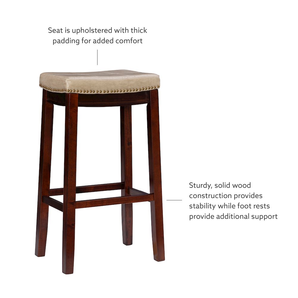 Claridge Beige Barstool. Picture 10