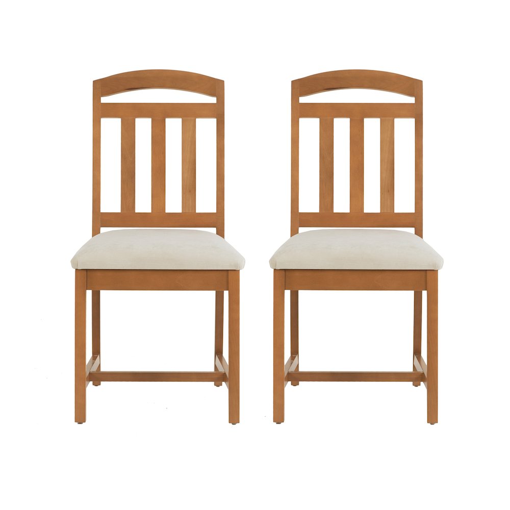 Wilmer Side Chair Brown Set Of 2. Picture 1