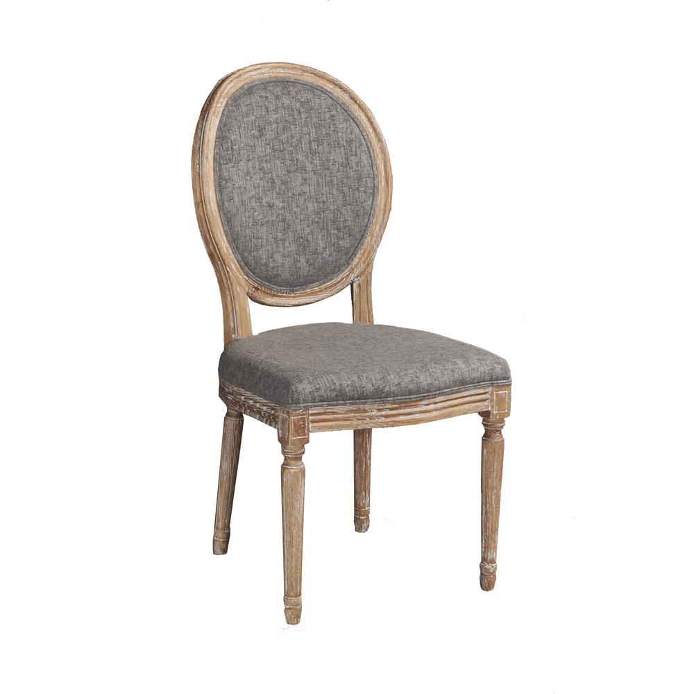 Avalon Charcoal Oval Back Chair Set Of Two. Picture 2