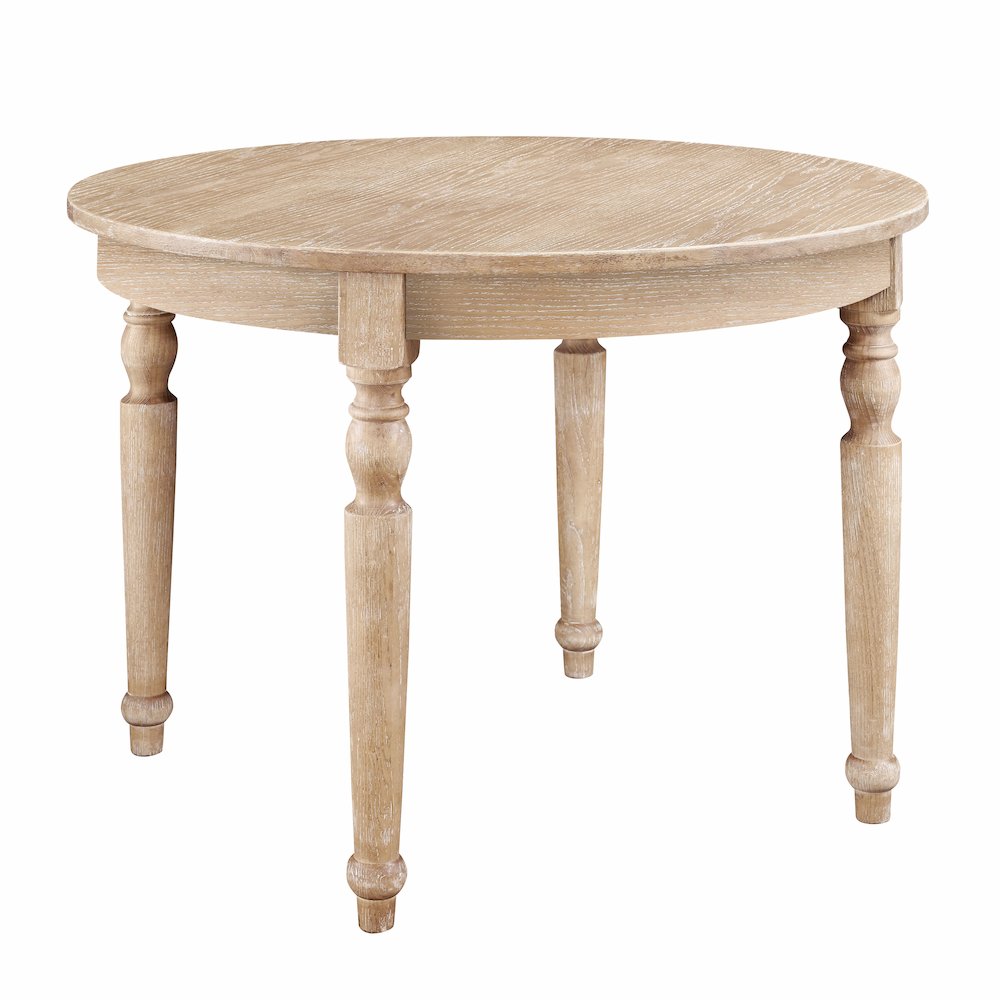 Avalon Light Natural Brown Round Table. Picture 1
