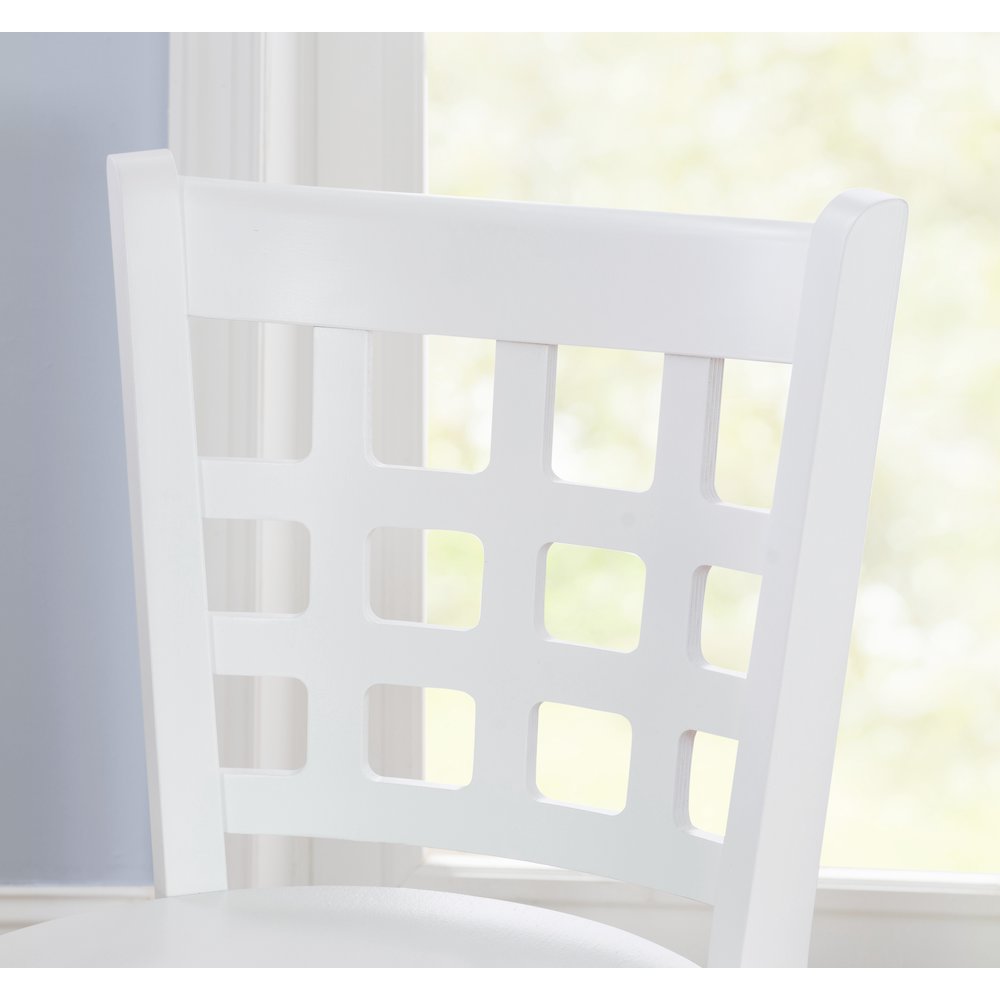 Lola Counter Stool White Set Of 2. Picture 5