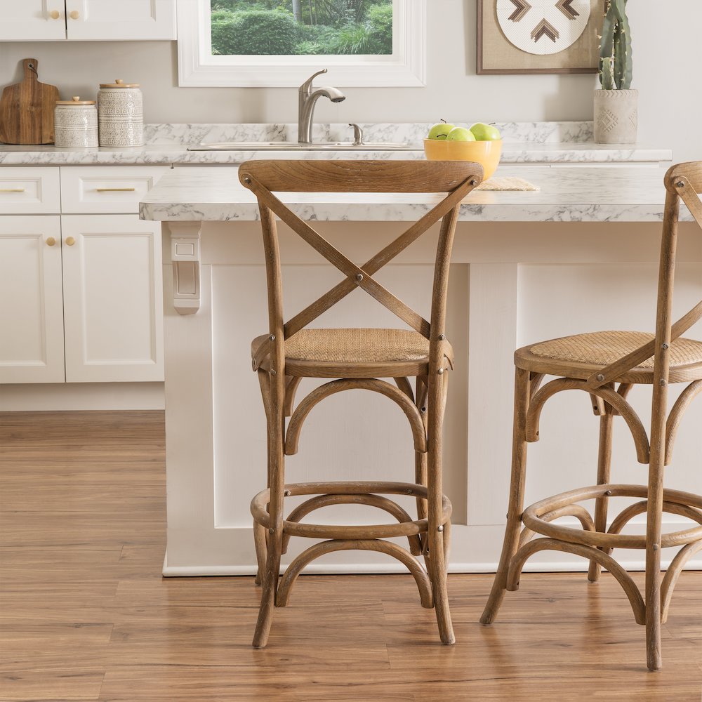 Roxy 24.5 In Gray Wash Counter Stool. Picture 2