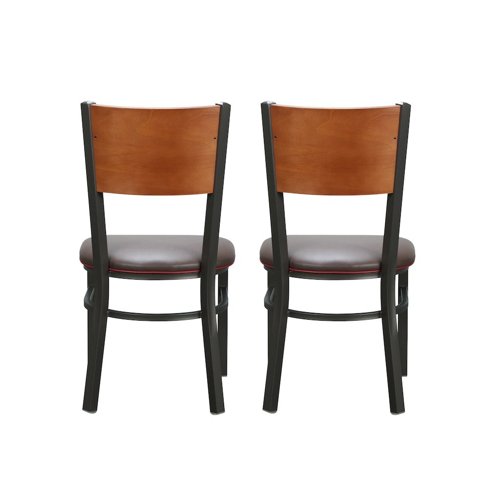 Elmer Side Chair Brown Set Of 2. Picture 8