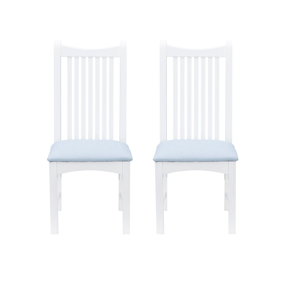 Bonnie Upholstered  Side Chair White Set Of 2. Picture 2