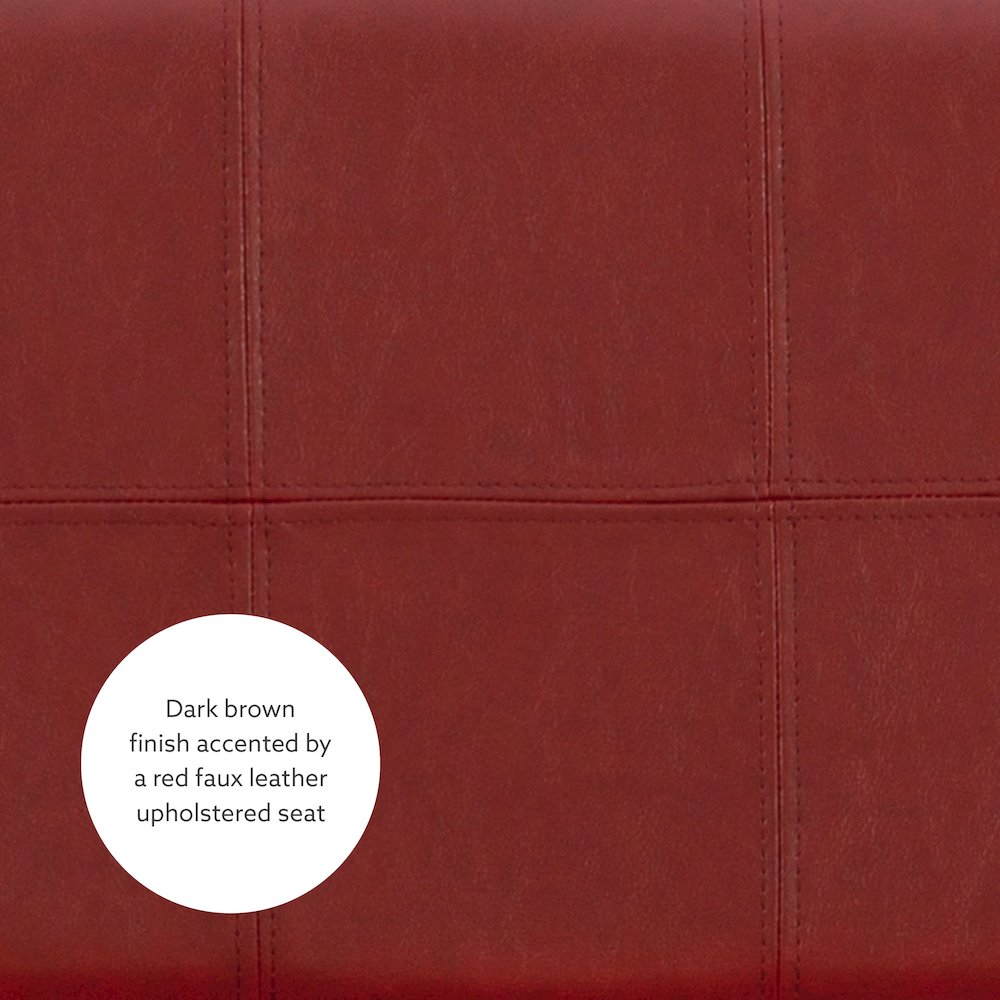 Claridge Red Counter Stool. Picture 11